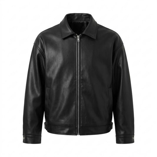 Allsaints Leather - Kefus | Zip-Up Relaxed-Fit Jacket Unisex