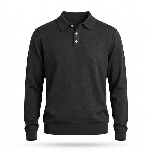 Allsaints Leather - Larev | Knitted Collared Sweater Men