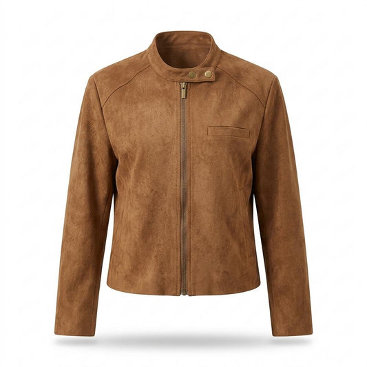 Allsaints Leather - Ruwad | Sueded Zip-Up Jacket Women