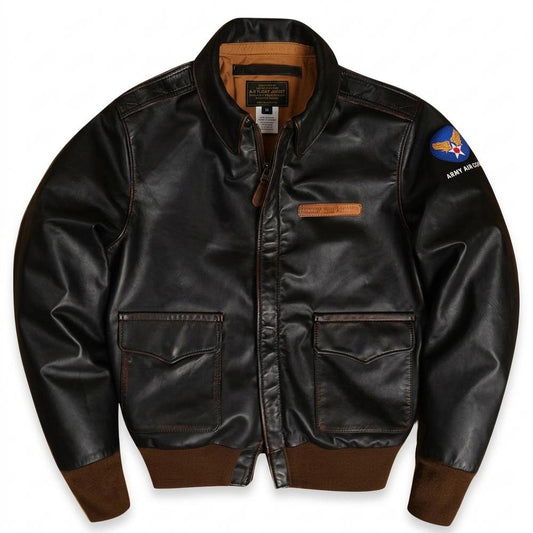 Allsaints Leather - Maziv | Zip-Front Embroidered Leather Jacket Men