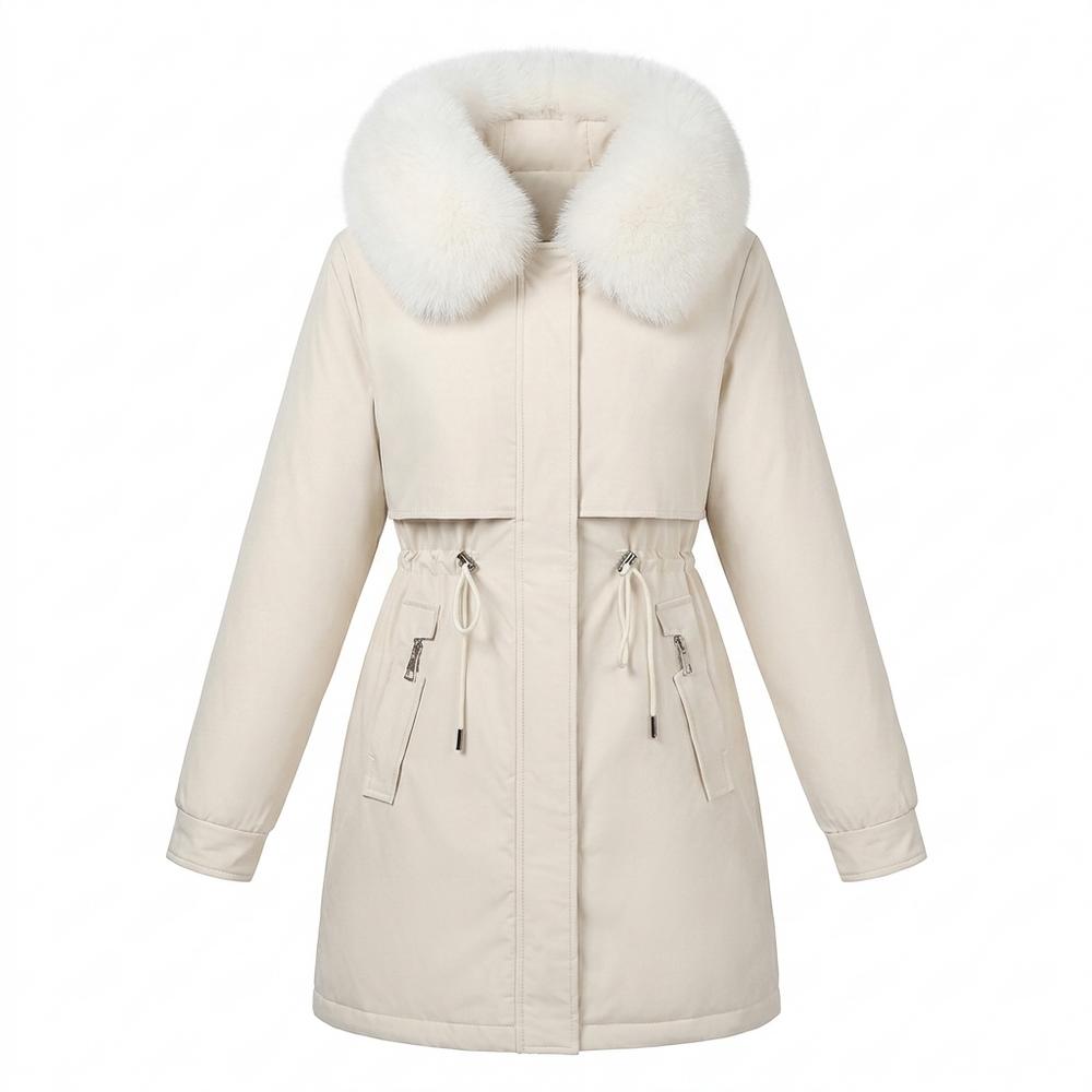 Allsaints Leather - Lamel | Lined Fur-Trimmed Coat Women