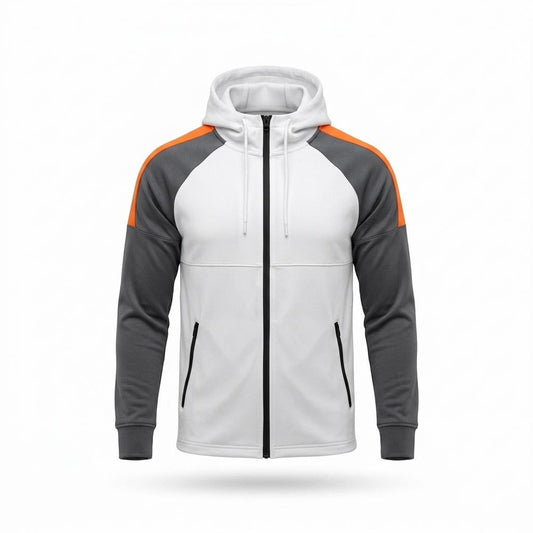 Allsaints Leather - Selev | Full-Zip Color-Block Hoodie Men