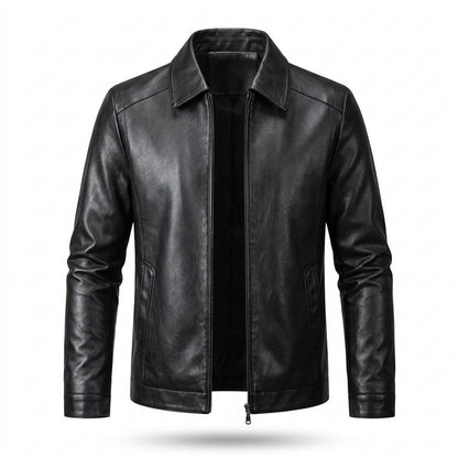 Allsaints Leather - Tavel | Zip-Up Collared Leather Jacket Men