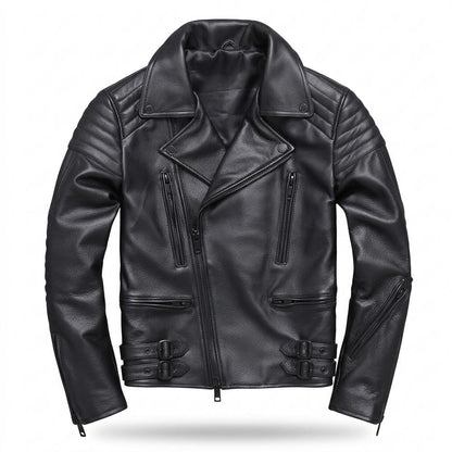 Allsaints Leather - Mamel | Quilted Asymmetrical Leather Jacket Men