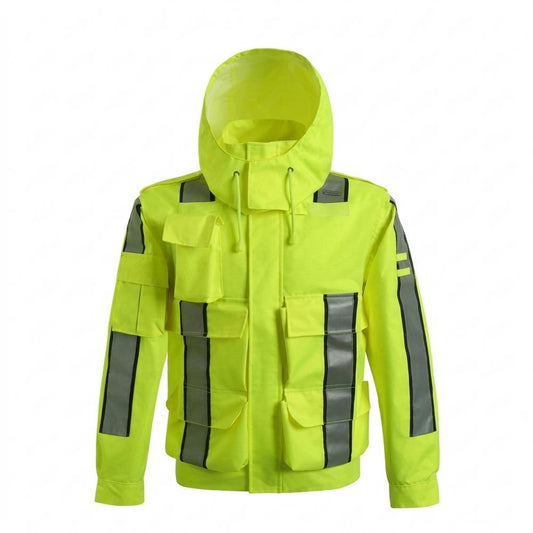 Allsaints Leather - Retos | Reflective Hooded Jacket Unisex