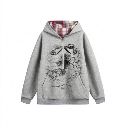 Allsaints Leather - Vesel | Printed Zip-Up Hoodie Unisex