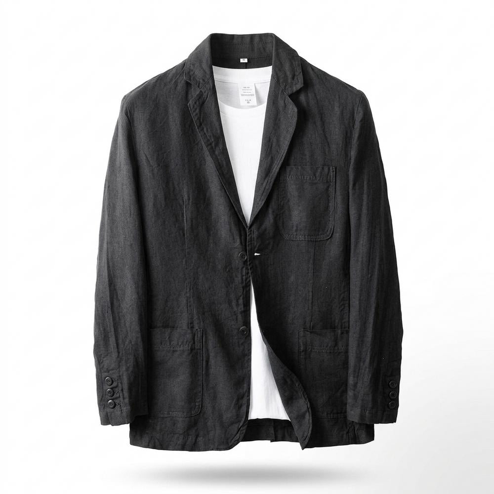 Allsaints Leather - Leser | Linen Unstructured Blazer Men