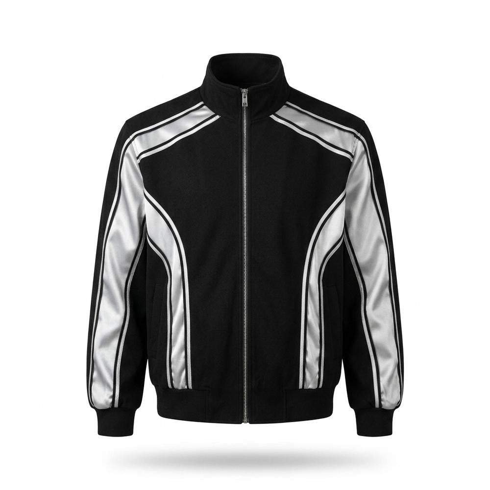 Allsaints Leather - Vinal | Zip-Up Paneled Jacket Men