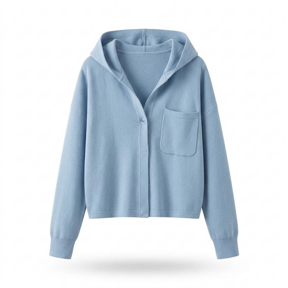 Allsaints Leather - Rahal | Hooded Button-Front Knit Cardigan Women