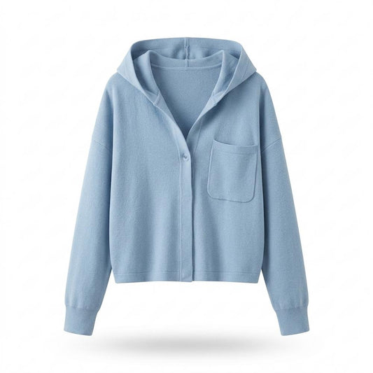 Allsaints Leather - Rahal | Hooded Button-Front Knit Cardigan Women