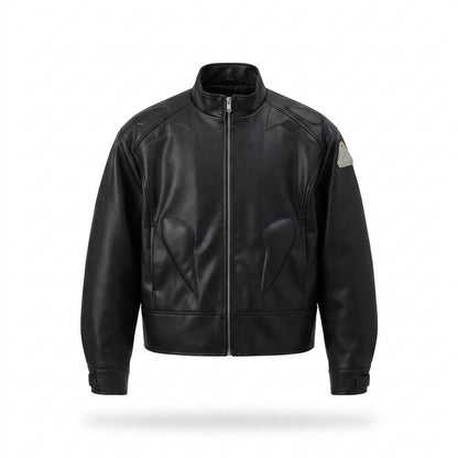 Allsaints Leather - Vasan | Zip-Up Paneled Leather Jacket Men