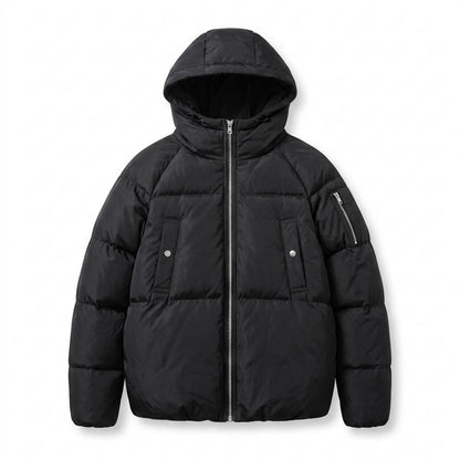 Allsaints Leather - Lawik | Padded Hooded Jacket Unisex