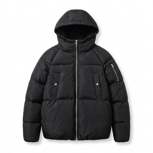 Allsaints Leather - Lawik | Padded Hooded Jacket Unisex
