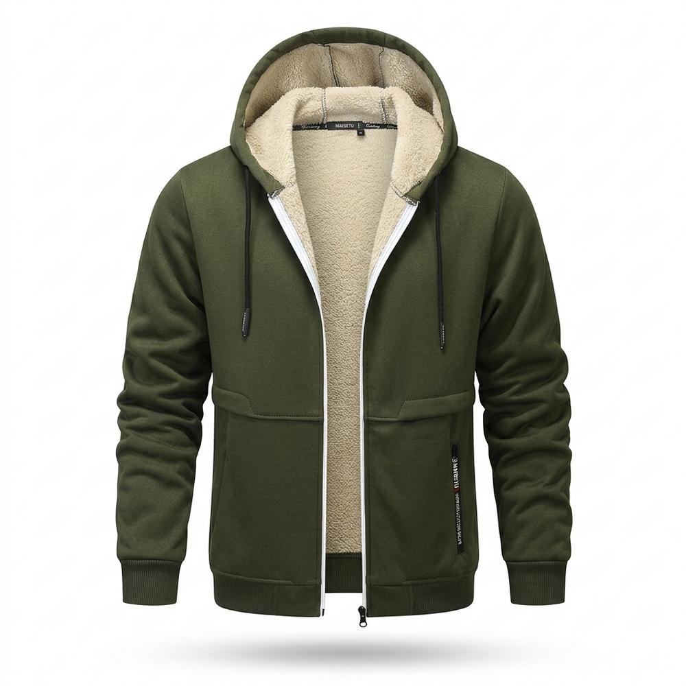 Allsaints Leather - Rohal | Fleece-Lined Zip-Up Hoodie Men