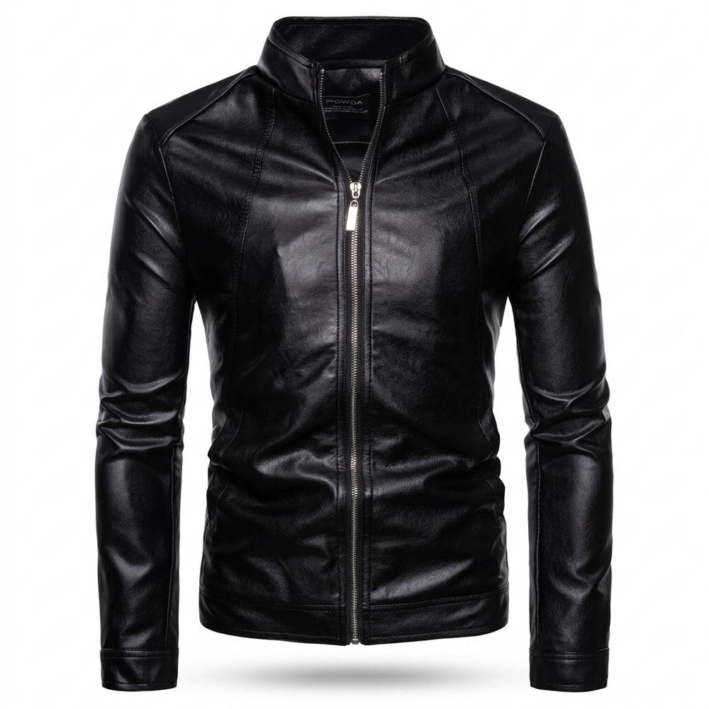 Allsaints Leather - Covur | Zip-Up Slim-Fit Leather Jacket Men