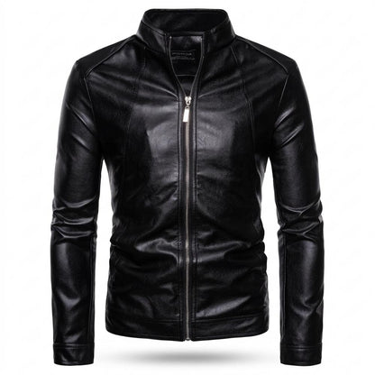 Allsaints Leather - Covur | Zip-Up Slim-Fit Leather Jacket Men