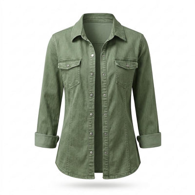 Allsaints Leather - Zokav | Button-Front Slim Fit Shirt Women