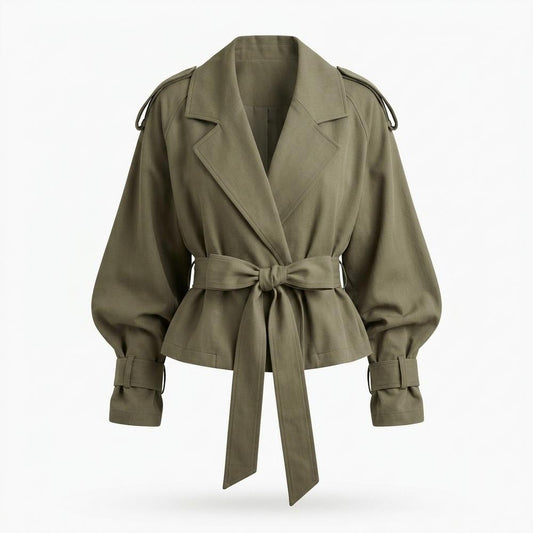 Allsaints Leather - Covin | Belted Trench-Style Jacket Women
