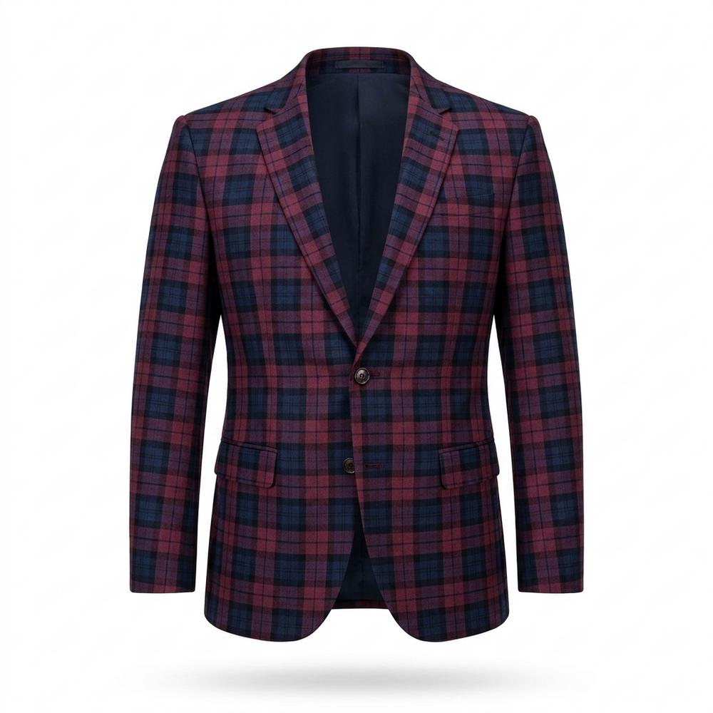 Allsaints Leather - Sevav | Plaid Slim-Fit Blazer Men