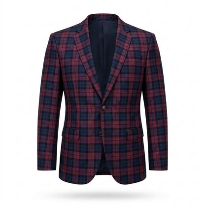 Allsaints Leather - Sevav | Plaid Slim-Fit Blazer Men