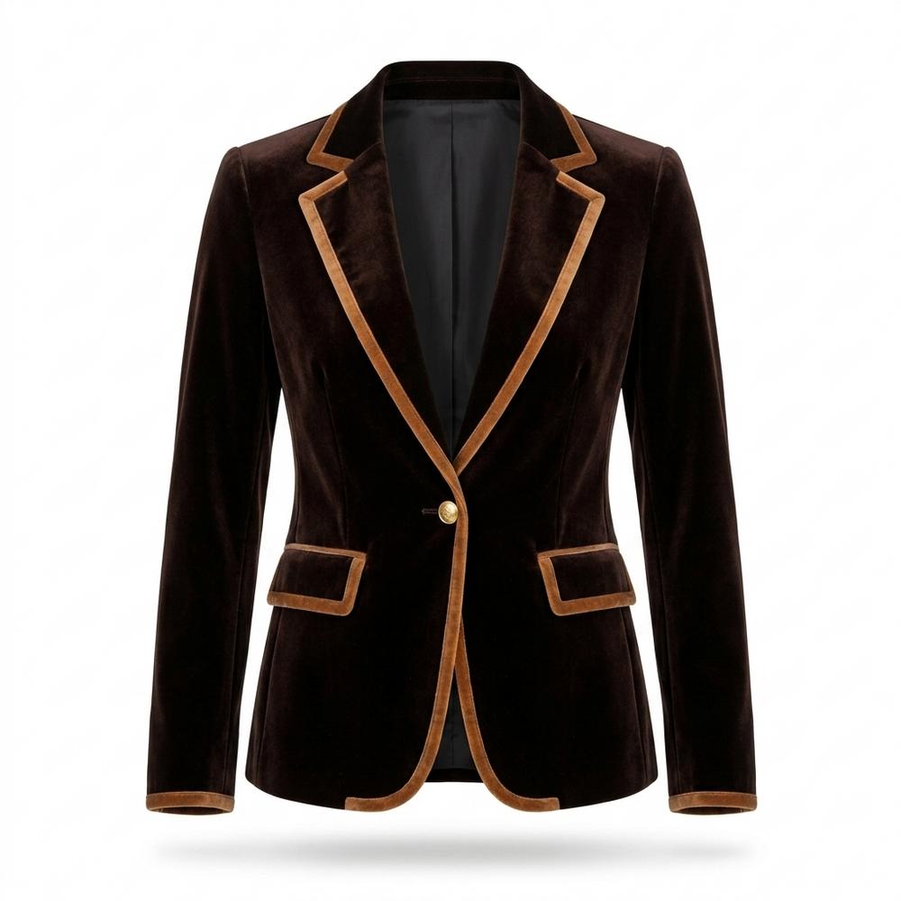Allsaints Leather - Romer | Velvet Piped Blazer Women