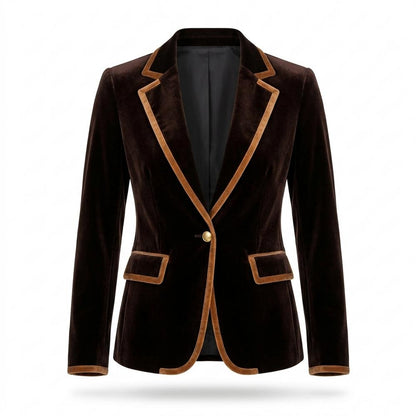 Allsaints Leather - Romer | Velvet Piped Blazer Women