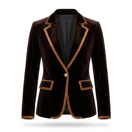 Allsaints Leather - Romer | Velvet Piped Blazer Women