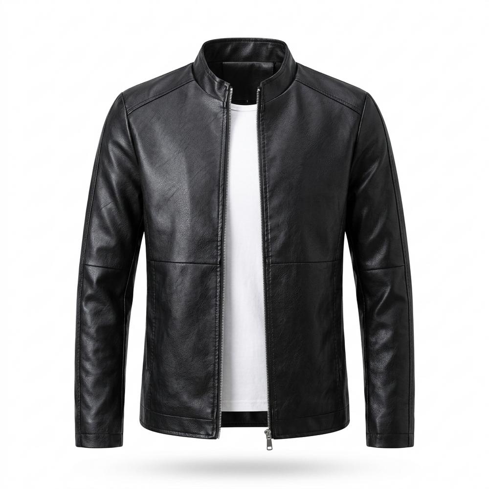 Allsaints Leather - Yotar | Zip-Up Stand-Collar Leather Jacket Men