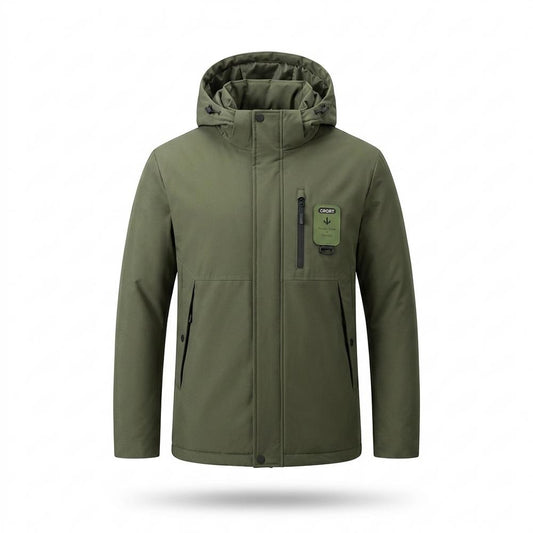Allsaints Leather - Eldan | Hooded Insulated Jacket Men