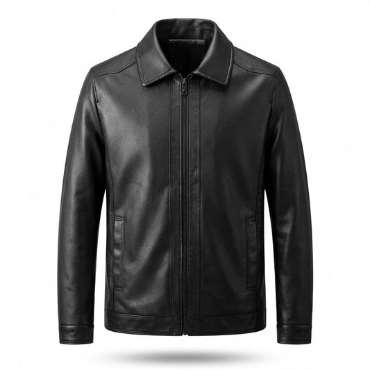 Allsaints Leather - Miven | Grained Zip-Up Leather Jacket Men