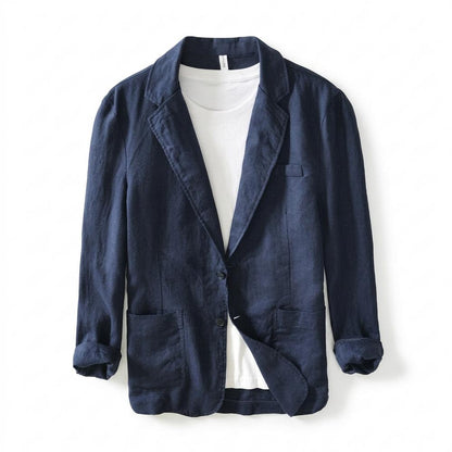 Allsaints Leather - Zasan | Linen Single-Breasted Blazer Men
