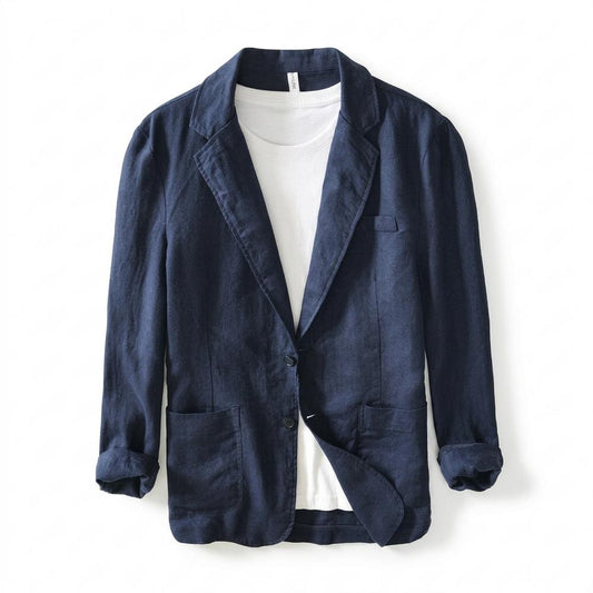 Allsaints Leather - Zasan | Linen Single-Breasted Blazer Men