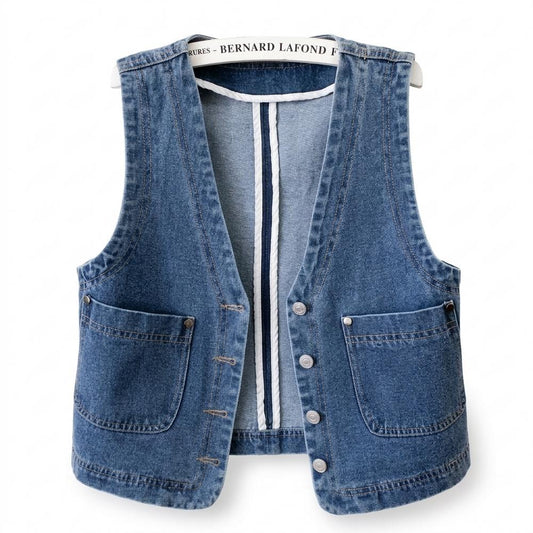 Allsaints Leather - Lerel | Sleeveless Button-Front Vest Women