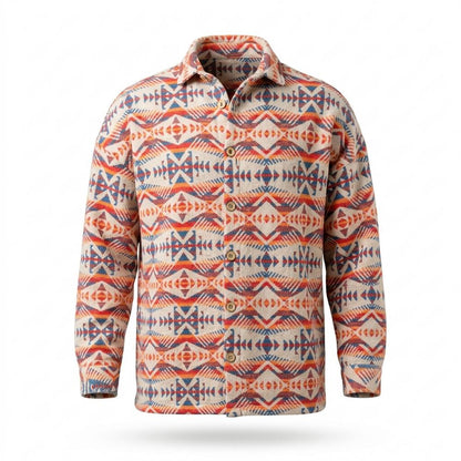 Allsaints Leather - Losel | Geometric Textured Shirt Men
