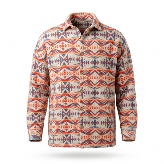 Allsaints Leather - Losel | Geometric Textured Shirt Men