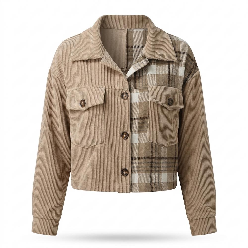 Allsaints Leather - Rovin | Color-Block Corduroy Jacket Women