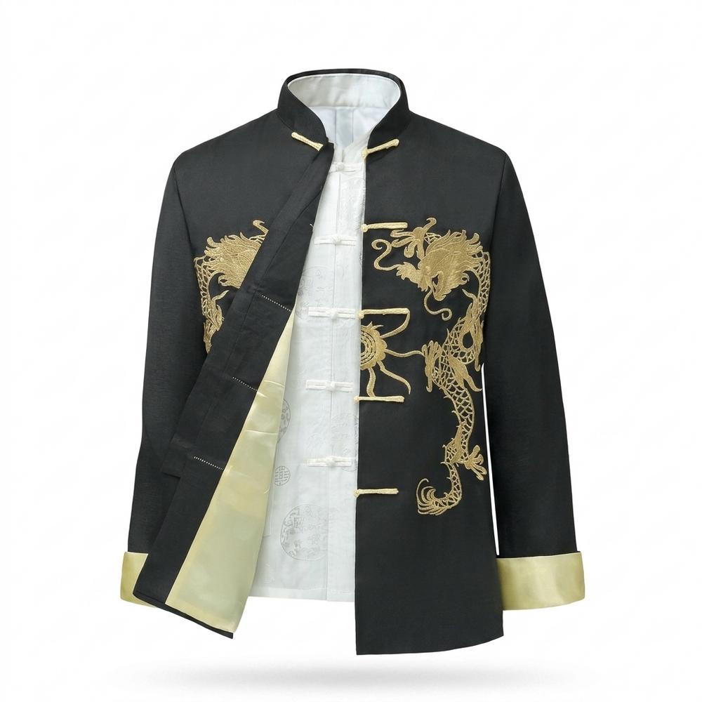 Allsaints Leather - Sanor | Embroidered Satin Jacket Men