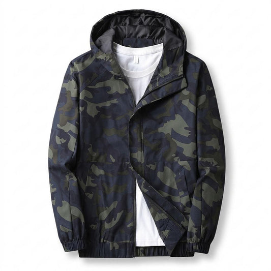 Allsaints Leather - Talin | Hooded Camouflage Jacket Men