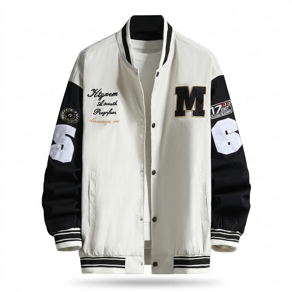 Allsaints Leather - Nizes | Embroidered Two-Tone Jacket Unisex