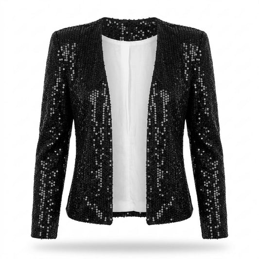 Allsaints Leather - Niram | Sequined Open-Front Blazer Women