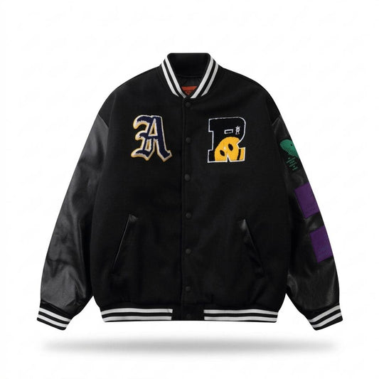 Allsaints Leather - Yolar | Embroidered Buttoned Jacket Unisex