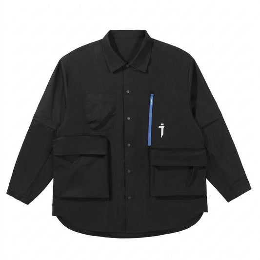 Allsaints Leather - Lafed | Multi-Pocket Button-Front Shirt Unisex