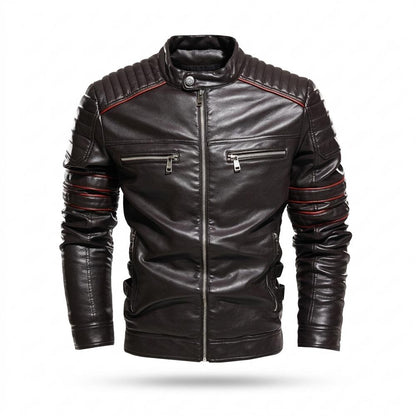 Allsaints Leather - Lolil | Quilted Fitted Leather Jacket Men