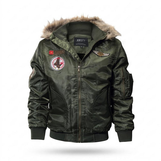 Allsaints Leather - Ritir | Padded Fur-Trimmed Jacket Men