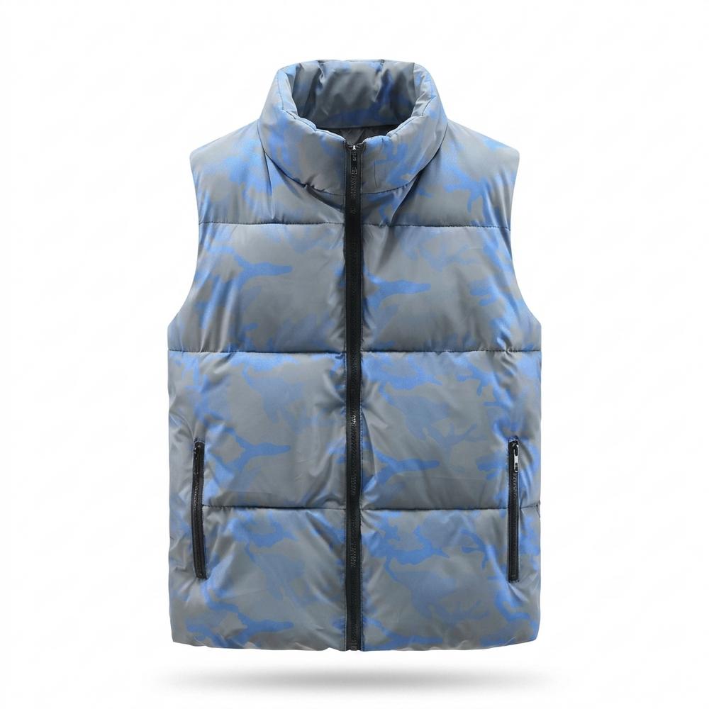 Allsaints Leather - Dasel | Padded Camouflage-Pattern Vest Men