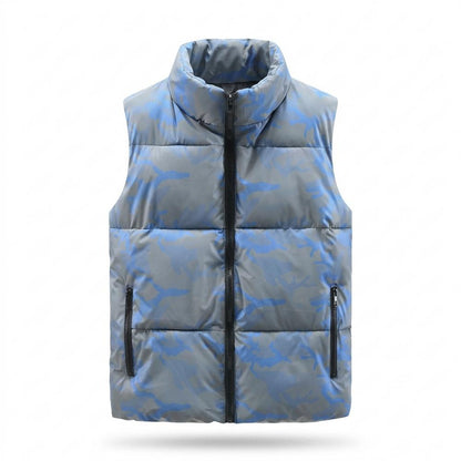 Allsaints Leather - Dasel | Padded Camouflage-Pattern Vest Men