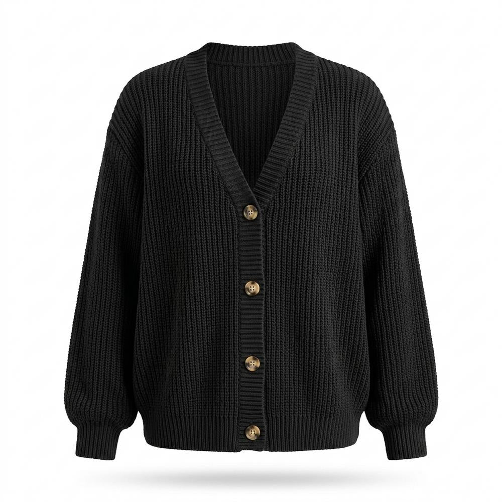 Allsaints Leather - Yolin | Rib-Knit Button-Front Knit Cardigan Women