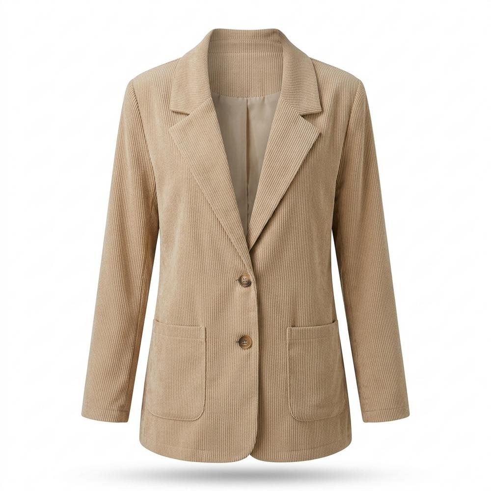 Allsaints Leather - Vekar | Corduroy Single-Breasted Blazer Women
