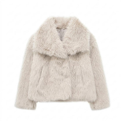 Allsaints Leather - Taher | Faux-Fur Cropped Jacket Women