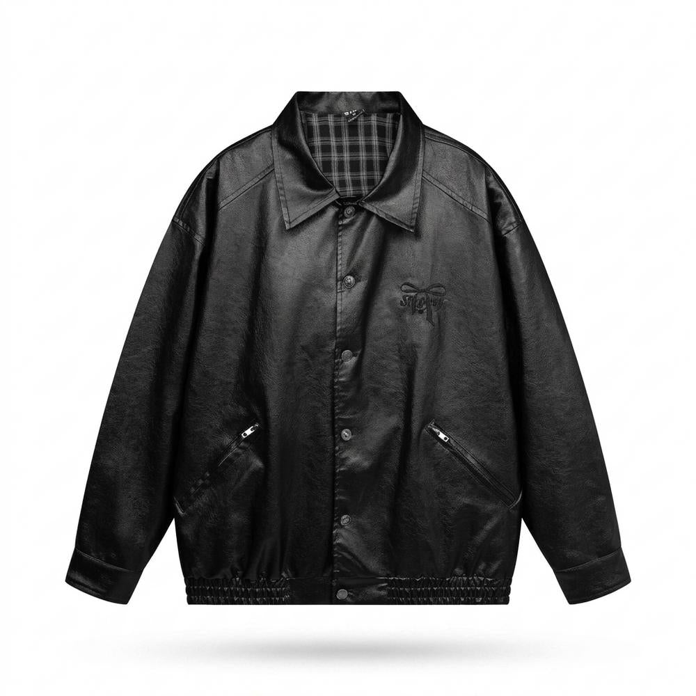 Allsaints Leather - Nudam | Buttoned Oversized Jacket Unisex